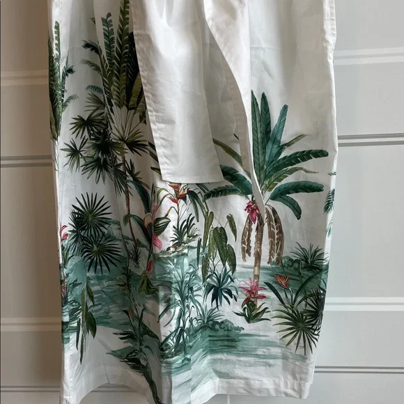 J. McLaughlin Suvi Dress Tropical‎ Print Sleeveless Full Button Front NWT Medium